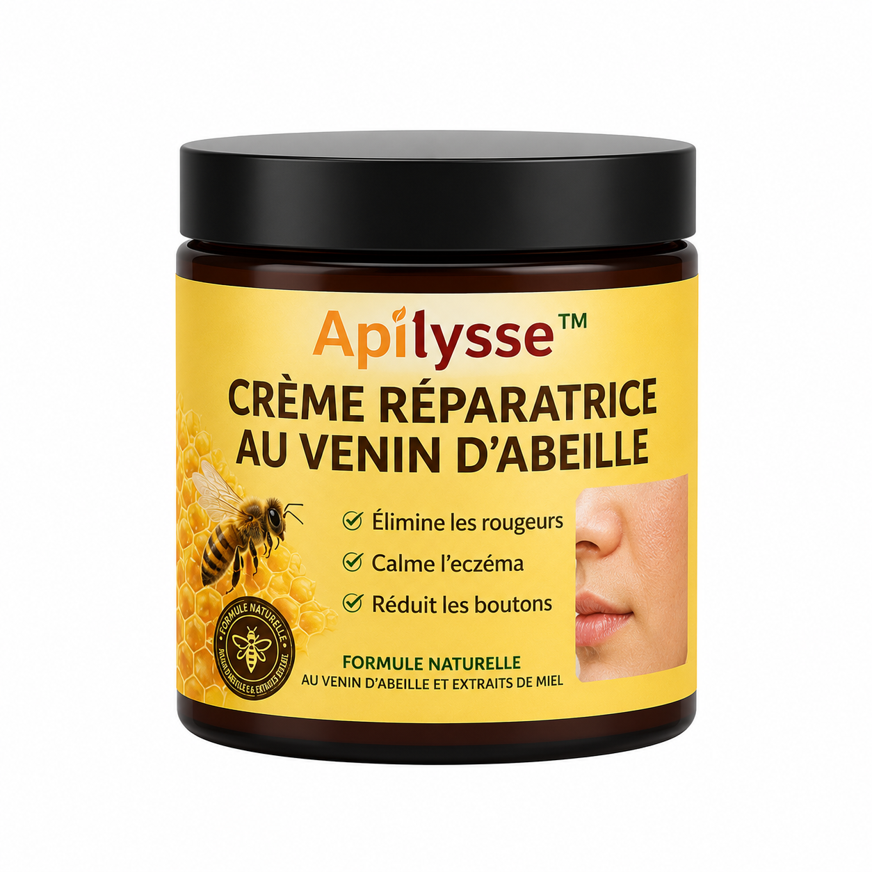 Apilysse™ Crème Réparatrice au Venin d’Abeille | Stoppe rougeurs, eczéma et boutons dès la première application !