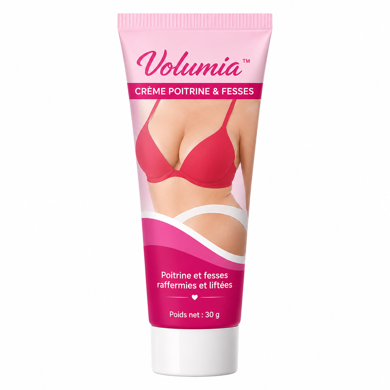 Volumia™ Crème Poitrine & Fesses | Augmente visiblement vos formes en quelques minutes !