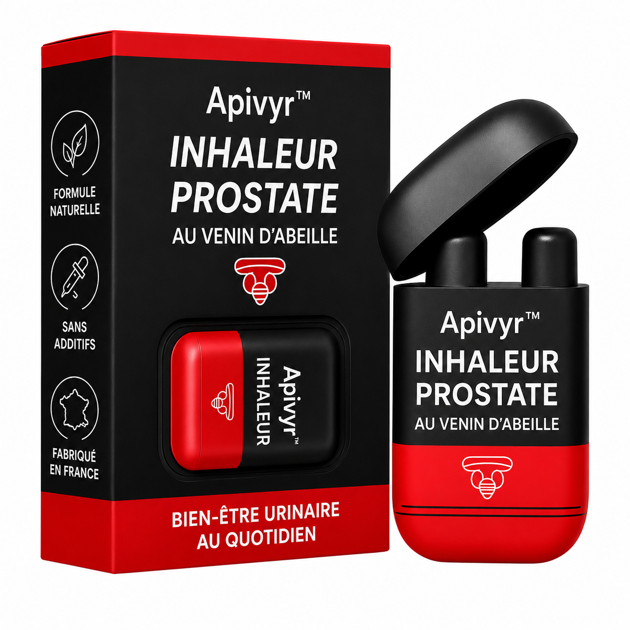 Apivyr™ Inhaleur Prostate au Venin d’Abeille | Déclenchez une érection massive en 3 minutes chrono !