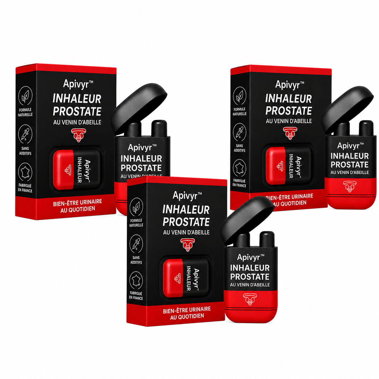 Apivyr™ Inhaleur Prostate au Venin d’Abeille | Déclenchez une érection massive en 3 minutes chrono !