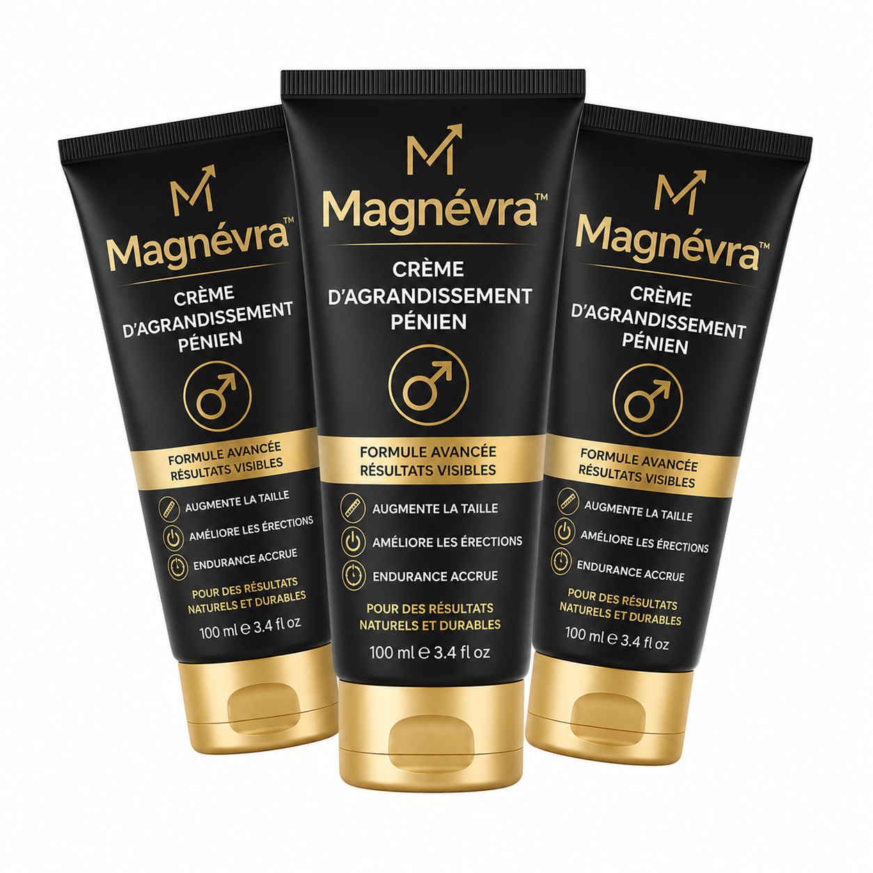 Magnévra™ Crème d’agrandissement pénien | Augmentez votre taille jusqu’à 4,5 cm en seulement 7 jours !