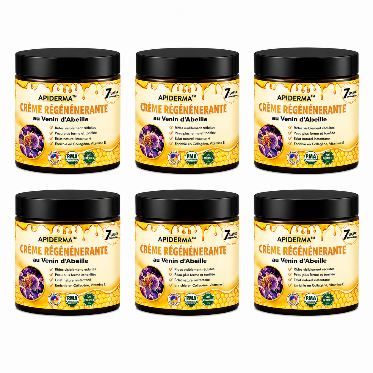 Apilisse™ Crème Régénérante au Venin d’Abeille | Effacez rides et relâchement en 3 minutes !