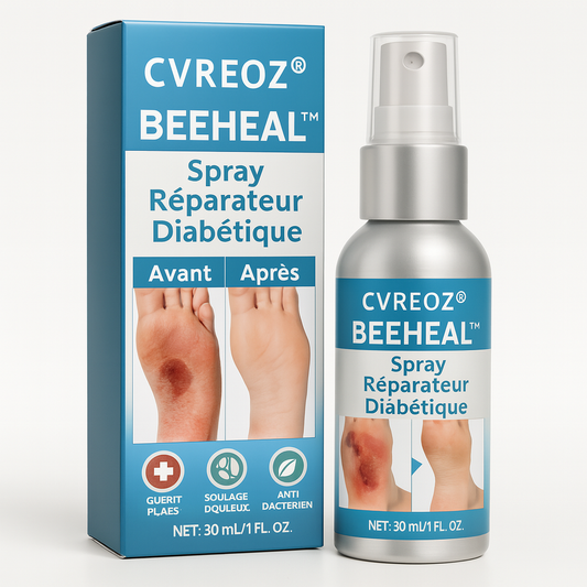 BeeHeal™ Spray Réparateur Diabétique | Accélère la cicatrisation des plaies et régénère la peau en 10 minutes!
