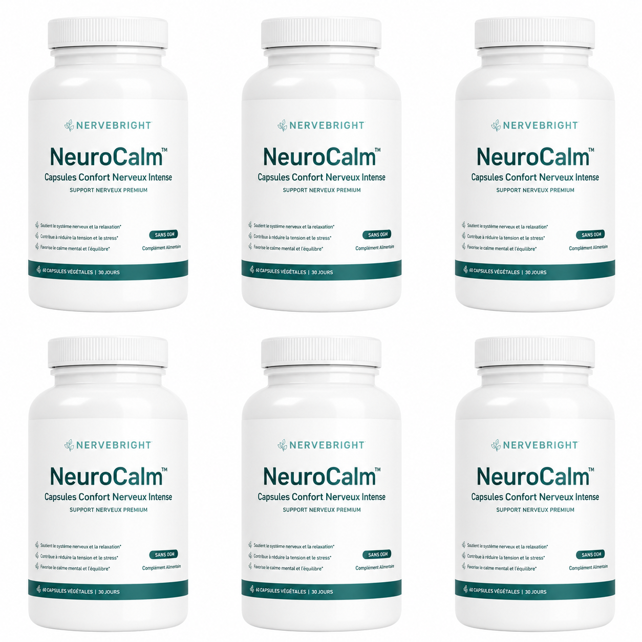 NeuroCalm™ Capsules Confort Nerveux Intense | Réduction de 96% des brûlures nerveuses en seulement 5 jours !