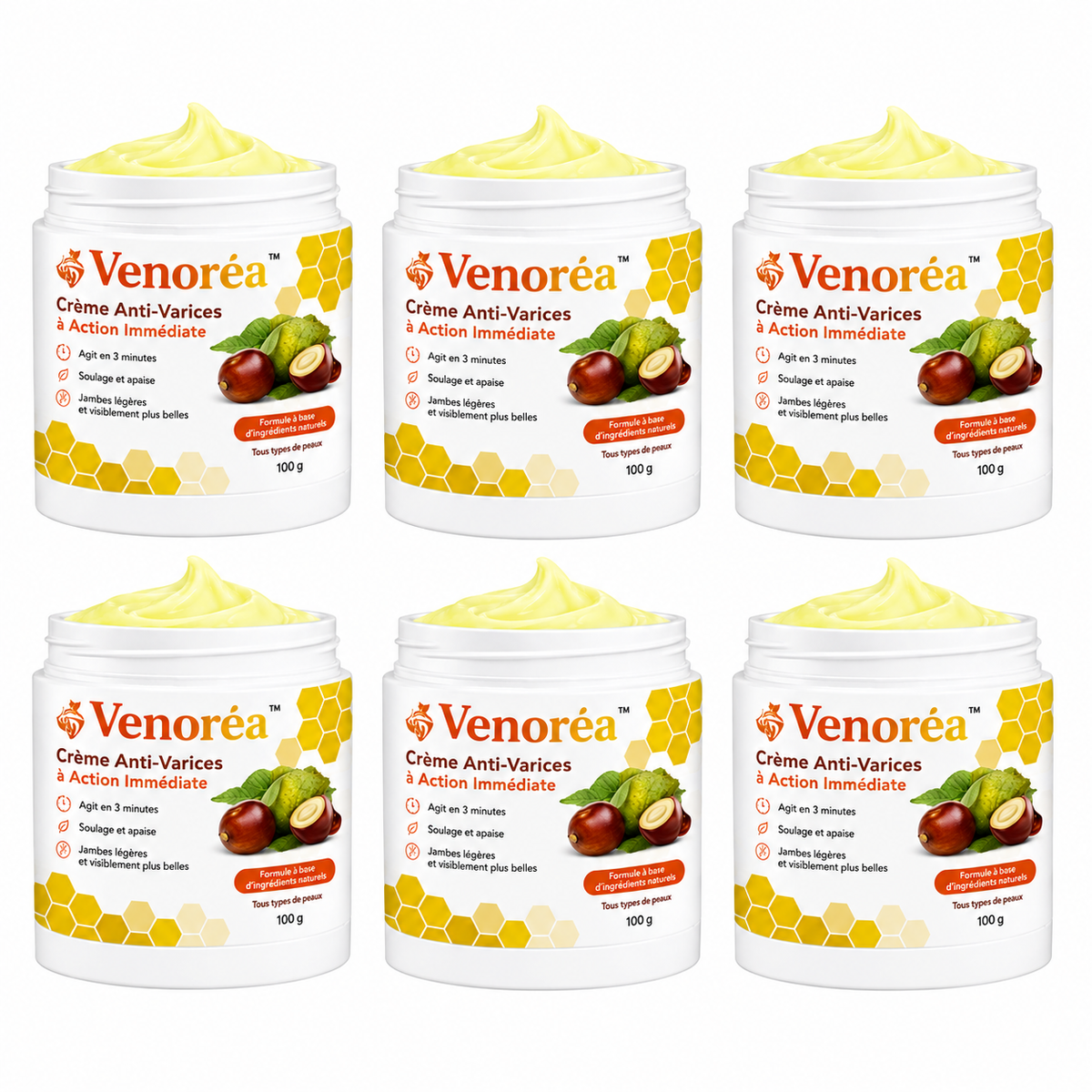 Venoréa™ Crème Anti-Varices à Action Immédiate | Faites disparaître vos varices en 3 minutes !