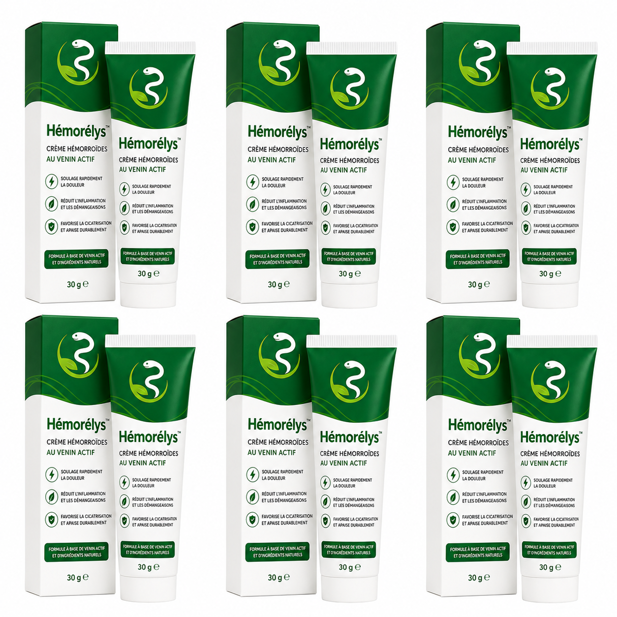 Hémorélys™ Crème Hémorroïdes au Venin Actif | Éliminez la douleur et le gonflement dès la première application !