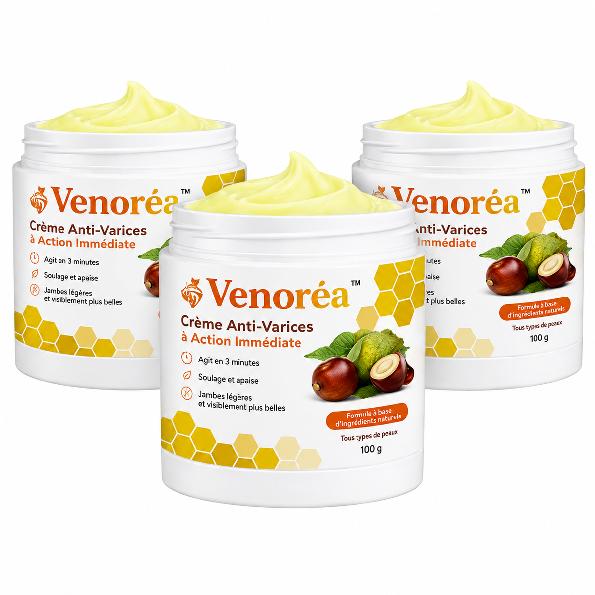 Venoréa™ Crème Anti-Varices à Action Immédiate | Faites disparaître vos varices en 3 minutes !