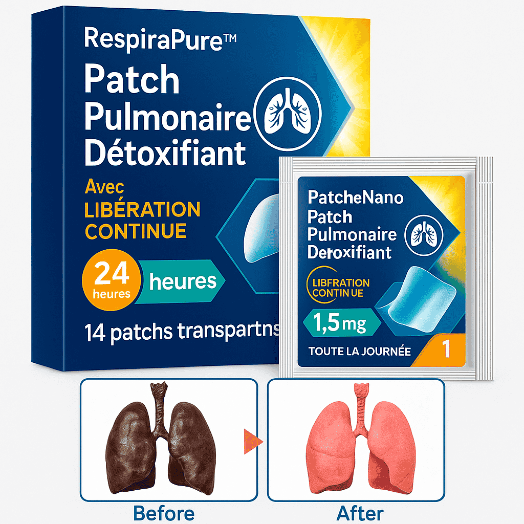 RespiraPure™ Patch Pulmonaire Détoxifiant | Libère vos poumons et soulage la respiration en 10 minutes!