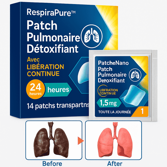 RespiraPure™ Patch Pulmonaire Détoxifiant | Libère vos poumons et soulage la respiration en 10 minutes!