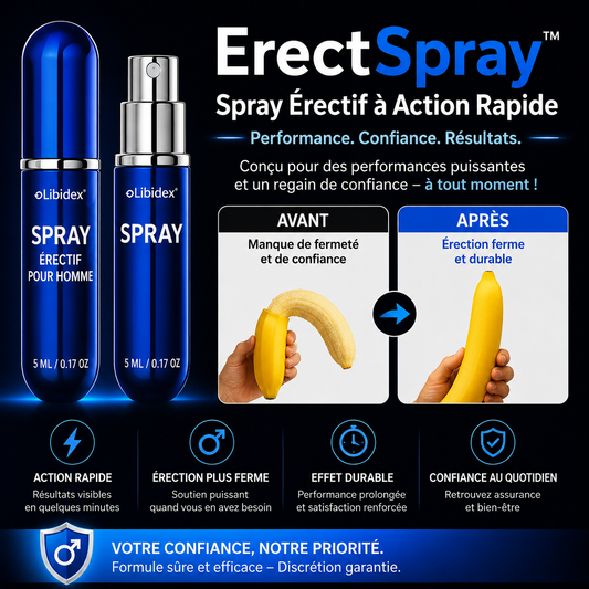 ErectSpray™ Spray Érectif à Action Rapide | Retrouvez une érection puissante en 5 minutes !
