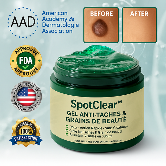 SpotClear™ Gel Anti-Taches & Grains de Beauté | Élimine les imperfections cutanées en 10 minutes!