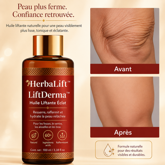 LiftDerma™ Huile Lifting Éclair | Raffermit une peau flasque en 24h chrono!