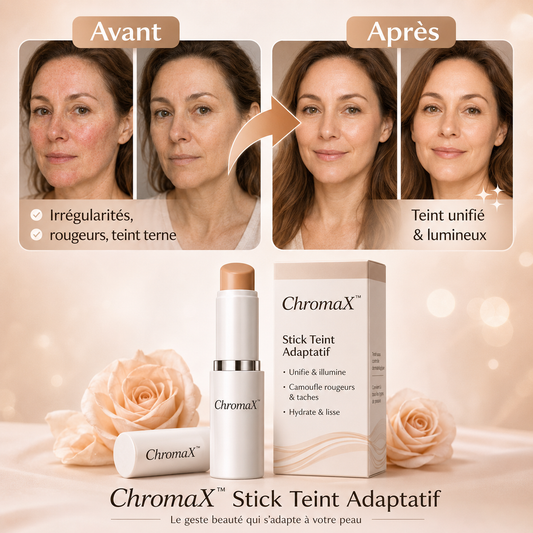 ChromaX™ Teint Magique Stick Adaptatif | Obtenez un teint parfait qui s’accorde à votre peau !