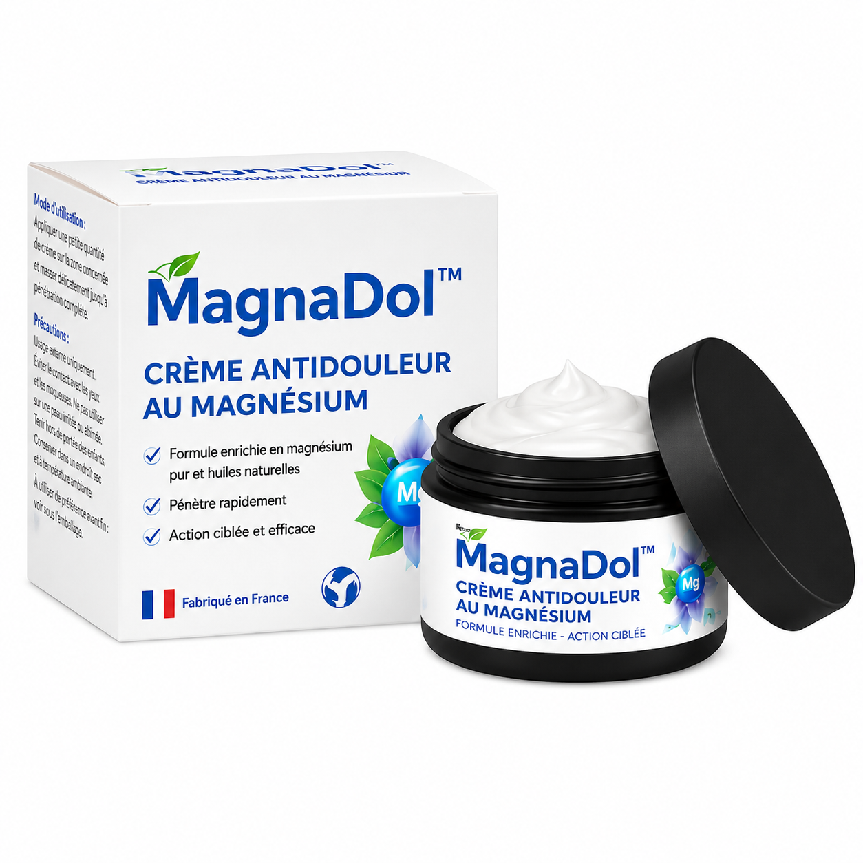 MagnaDol™ Crème Antidouleur au Magnésium | Éliminez vos douleurs articulaires en 5 minutes !