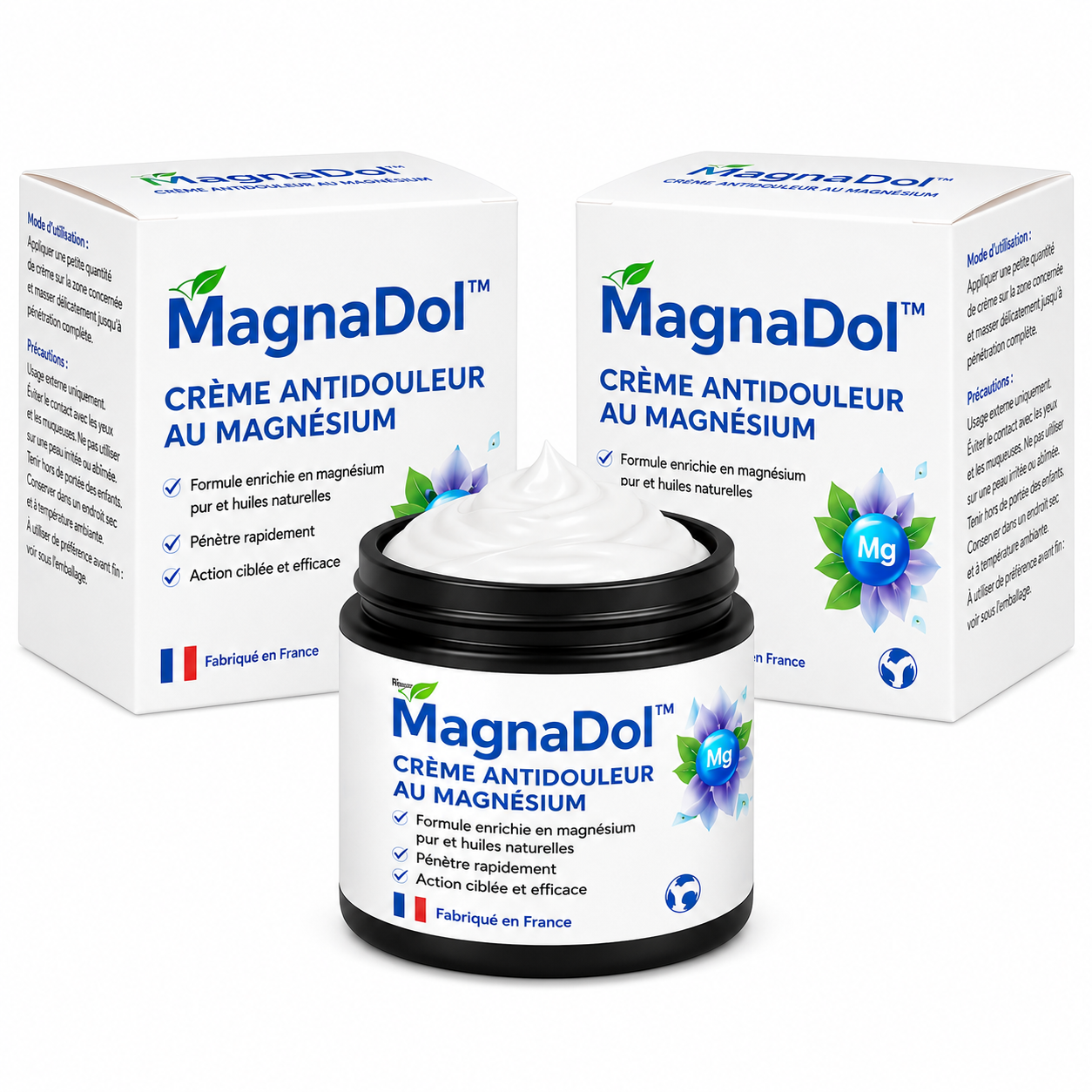 MagnaDol™ Crème Antidouleur au Magnésium | Éliminez vos douleurs articulaires en 5 minutes !