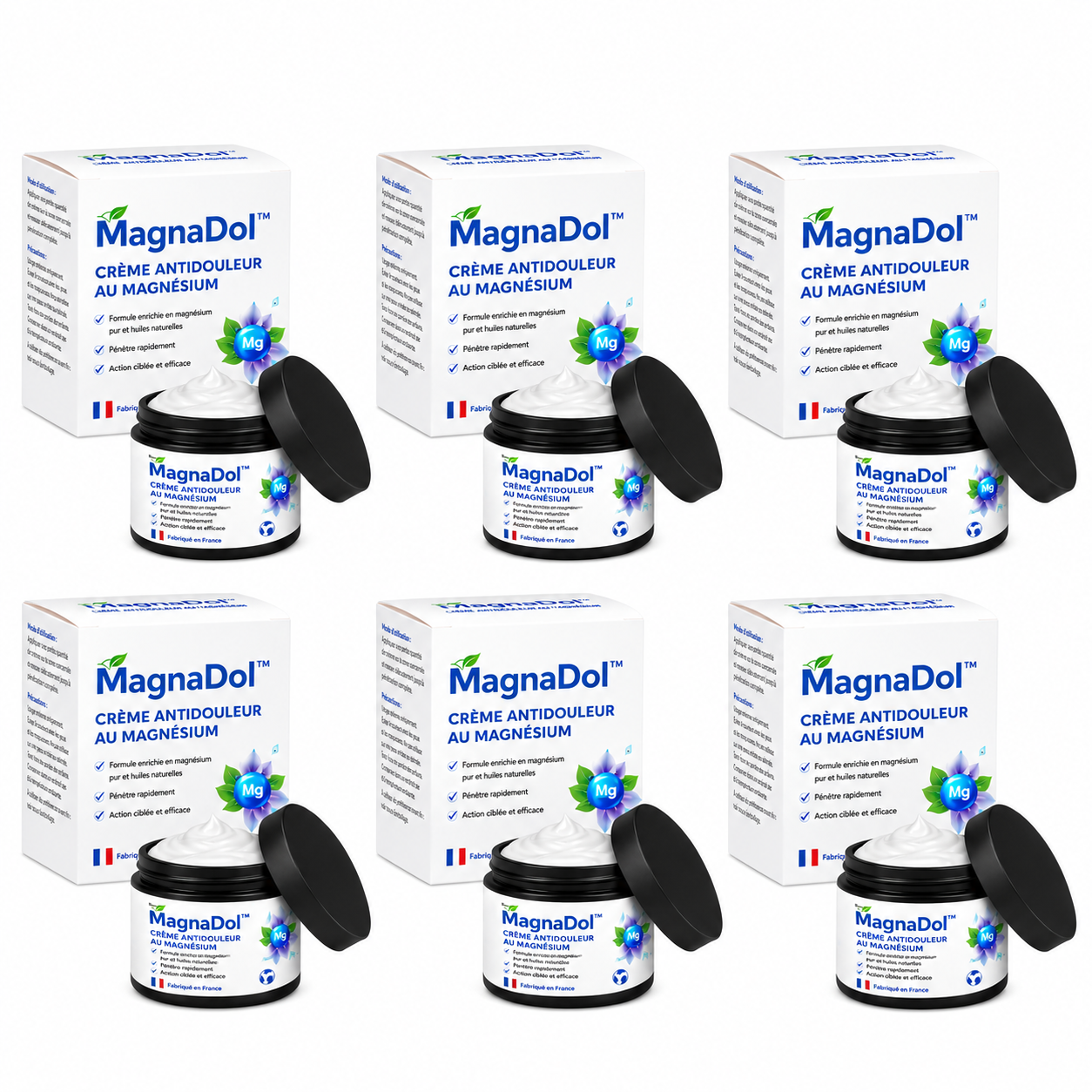 MagnaDol™ Crème Antidouleur au Magnésium | Éliminez vos douleurs articulaires en 5 minutes !