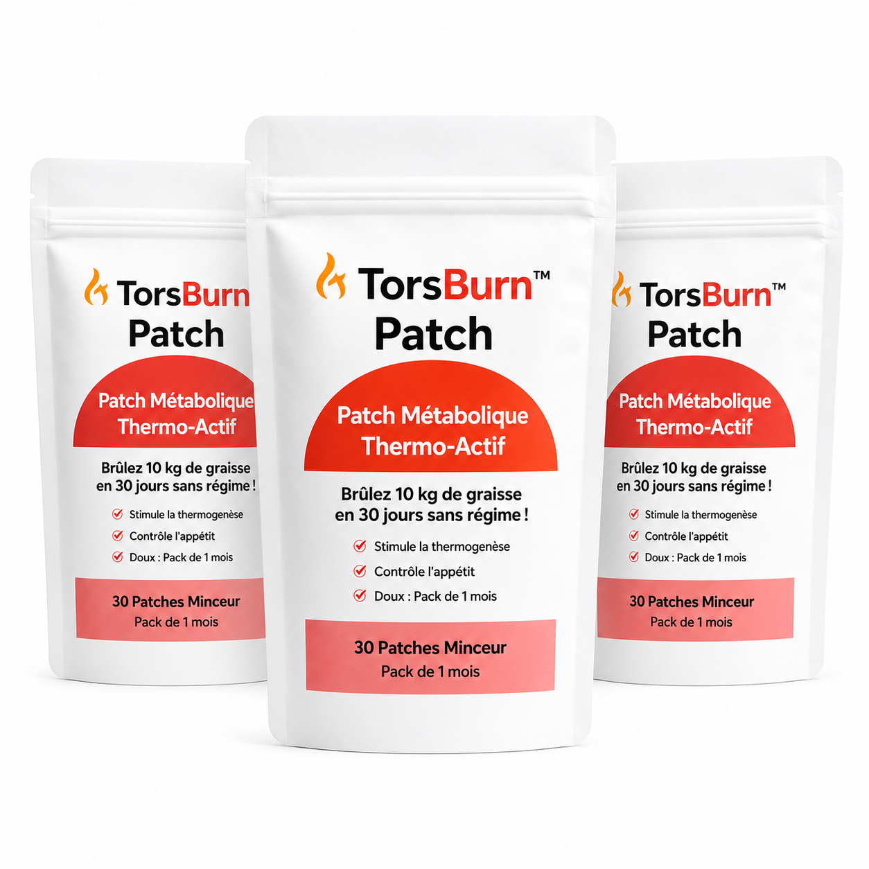 TorsBurn™ Patch Métabolique Thermo‑Actif | Faites fondre 10kg de graisse en 30 jours sans régime !