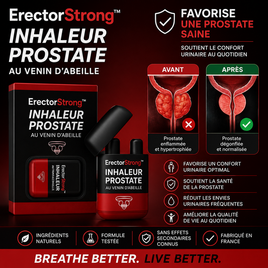 ErectorStrong™ Inhaleur Prostate au Venin d’Abeille | Retrouvez une érection en 3 minutes !