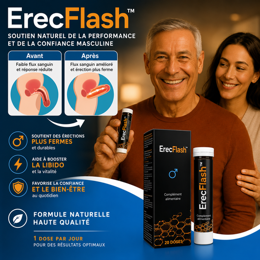 ErecFlash™ Inhalateur d’Érection Instantanée | Déclenchez une érection puissante en 35 secondes !