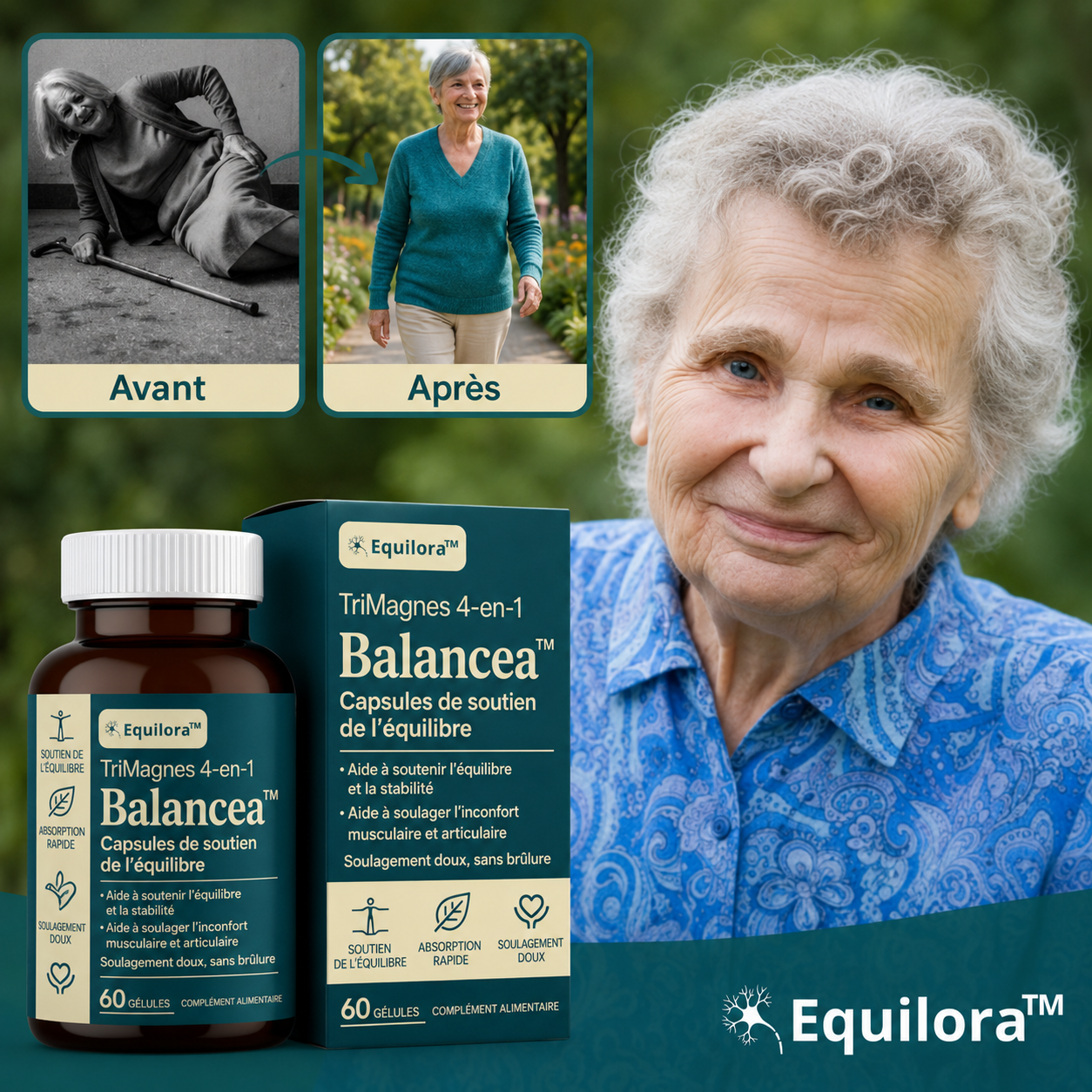 Balancea™ Capsules Stabilité & Mobilité | Fini la peur de tomber, retrouvez équilibre et stabilité en 2 semaines !