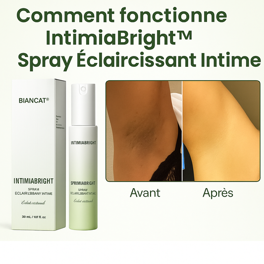 IntimaGlow™ Spray Éclaircissant Intime | Éclaircit et illumine votre peau intime en 10 minutes!