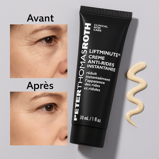 LiftMinute™ Crème Anti-rides Instantanée | Efface rides, poches et cernes en 1 minute !