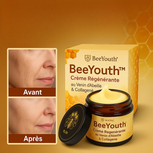 BeeYouth™ Crème Régénérante au Venin d'Abeille & Collagène | Lisse, raffermit et rajeunit votre peau en 10 minutes!