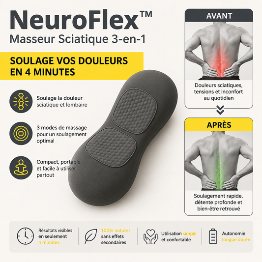 NeuroFix™ Masseur Sciatique 3-en-1 | Supprime vos douleurs en 4 minutes chrono!