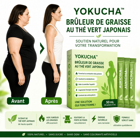Yokucha™ Brûleur de Graisse au Thé Vert Japonais | Perdez 5 kg de ventre en 7 jours sans bouger de votre canapé!