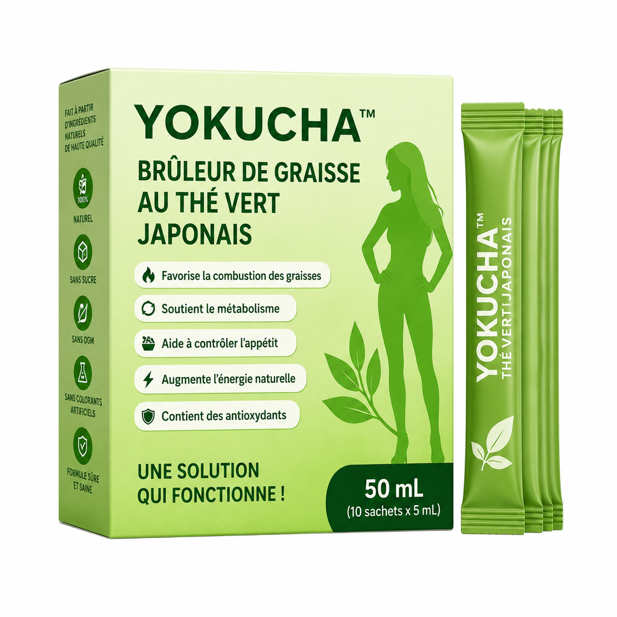 Yokucha™ Brûleur de Graisse au Thé Vert Japonais | Perdez 5 kg de ventre en 7 jours sans bouger de votre canapé!