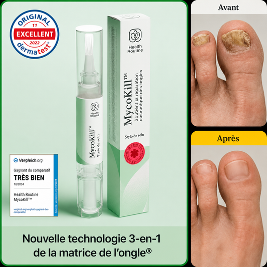 MycoKill™ Stylo Anti-Mycose des Ongles | Détruit la mycose et restaure des ongles sains en 3 semaines !