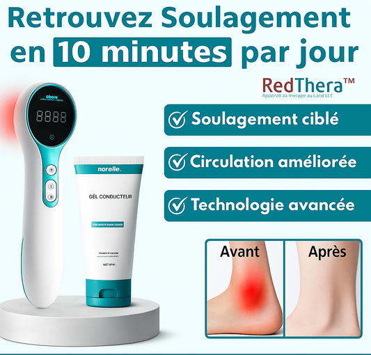 RedThera™ Appareil de Thérapie Laser LLT | Soulage les douleurs et revitalise tout votre corps en 15 minutes!