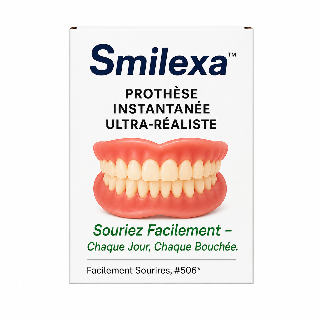 Smilexa™ Prothèse Instantanée Ultra-Réaliste | Un sourire parfait en 10 secondes sans aller chez le dentiste!