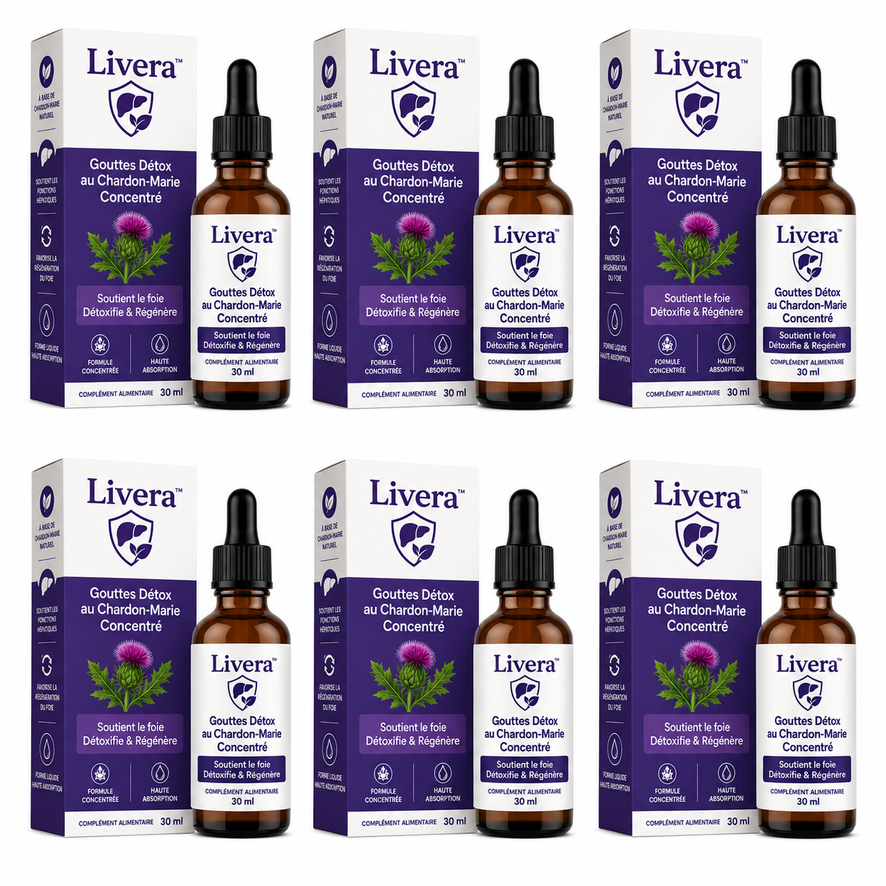 Livera™ Gouttes Détox au Chardon-Marie Concentré | Nettoyez votre foie et perdez 5 kg en 7 jours!