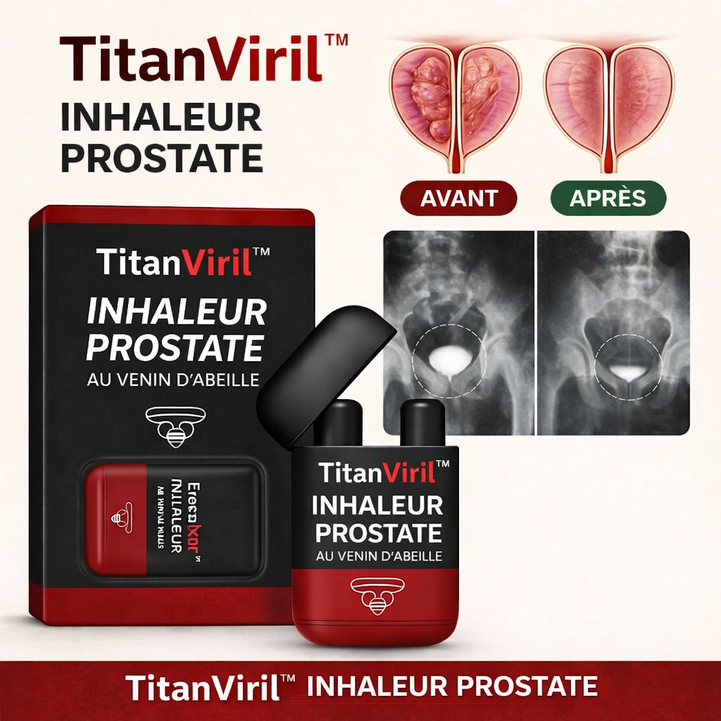 TitanViril™ Inhaleur Prostate au Venin d’Abeille | Une érection dure comme l’acier en 3 minutes