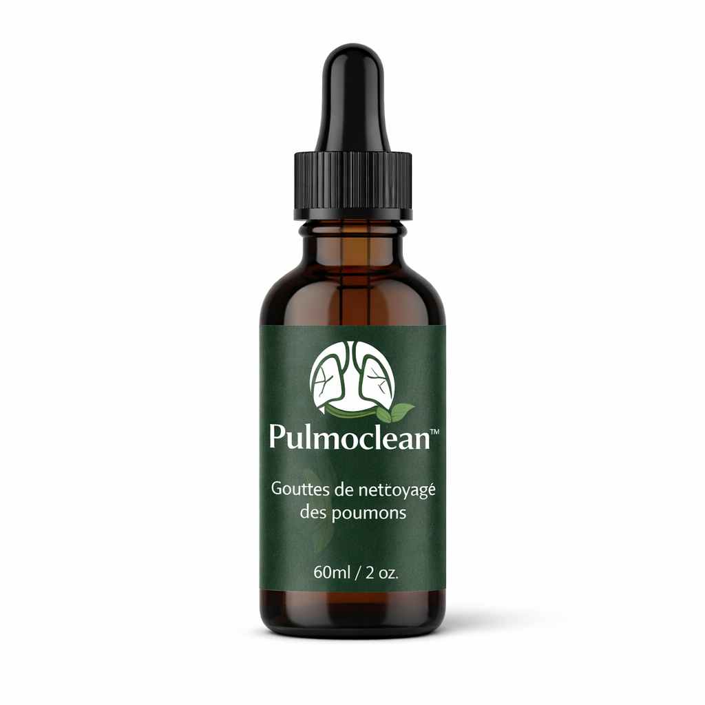 Pulmoclean™ Gouttes de nettoyage des poumons | Nettoyez 95 % de vos voies respiratoires en seulement 48 heures !