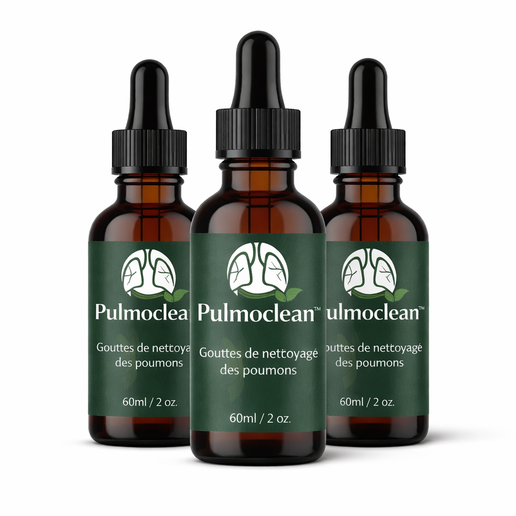 Pulmoclean™ Gouttes de nettoyage des poumons | Nettoyez 95 % de vos voies respiratoires en seulement 48 heures !
