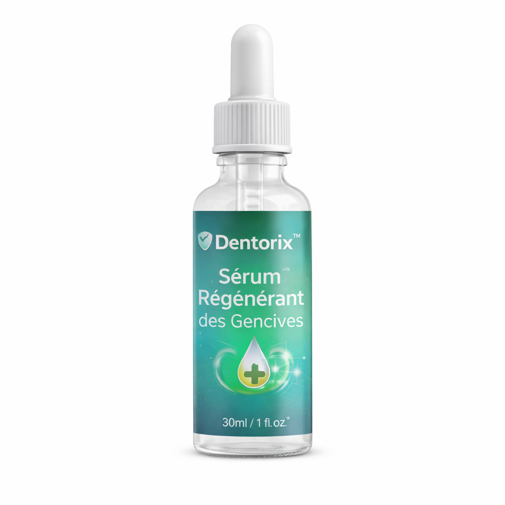Dentorix™ Sérum Régénérant des Gencives | Réduit jusqu’à 97 % des saignements des gencives et éclaircit les dents en seulement 7 jours !