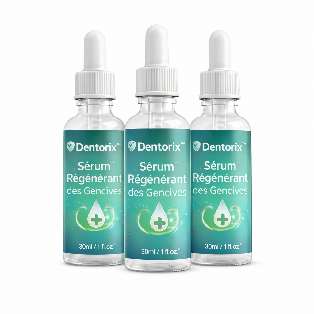 Dentorix™ Sérum Régénérant des Gencives | Réduit jusqu’à 97 % des saignements des gencives et éclaircit les dents en seulement 7 jours !