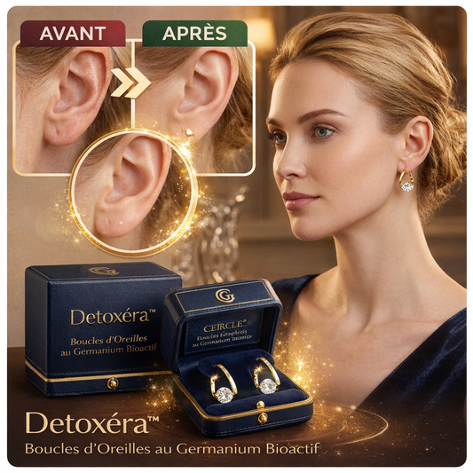 Detoxéra™ Boucles d’Oreilles au Germanium Bioactif | Éliminez les toxines et retrouvez un corps léger rapidement !