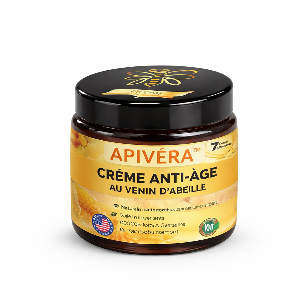 Apivéra™ Crème Anti-Âge au Venin d’Abeille | Lissez rides, taches et imperfections pour une peau visiblement plus jeune en quelques jours !