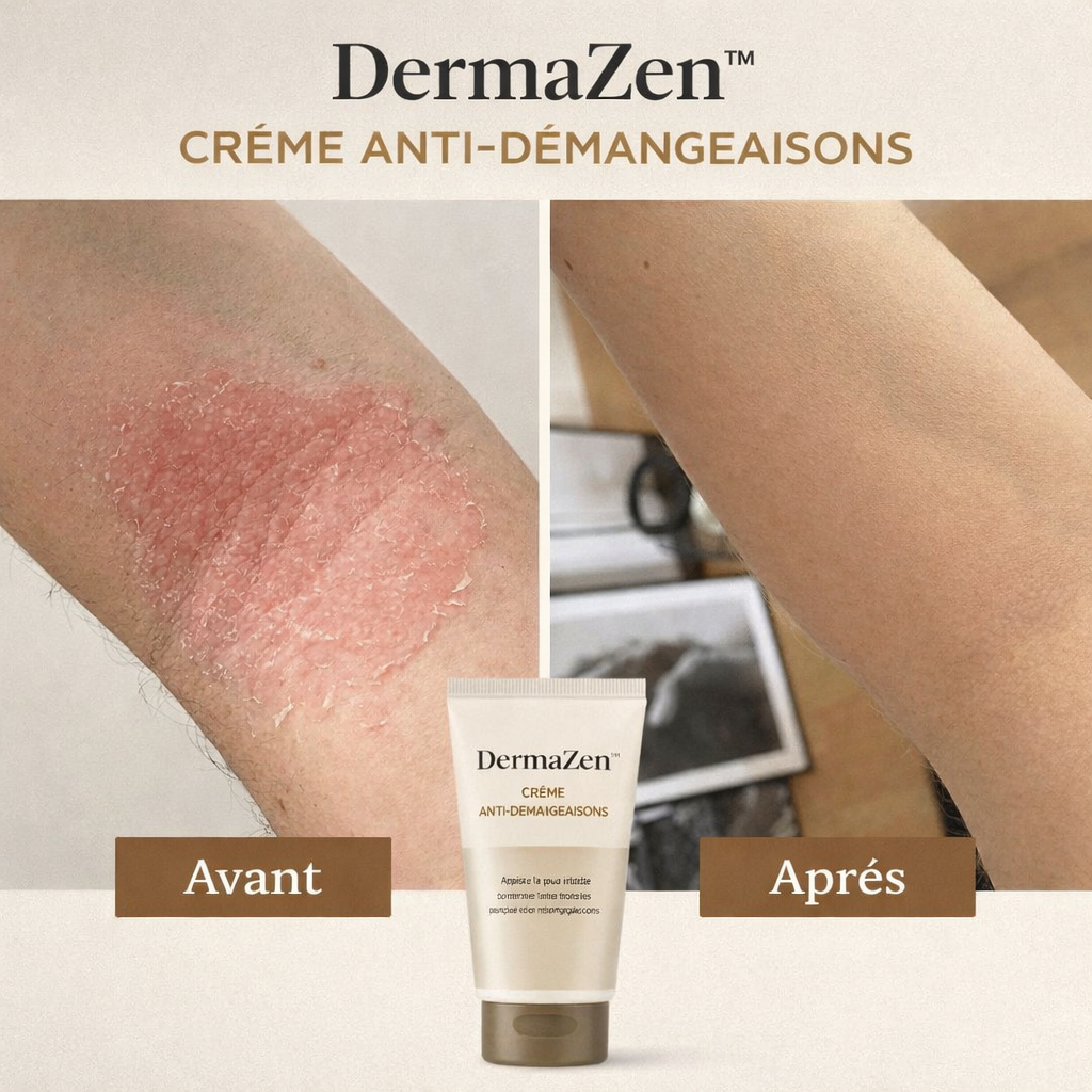DermaZen™ Crème Anti-Démangeaisons | Éliminez les démangeaisons en 3 minutes !