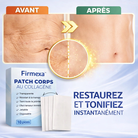 Firmexa™ Patch Corps au Collagène | Raffermissez et lissez votre peau pour un effet lifting visible !