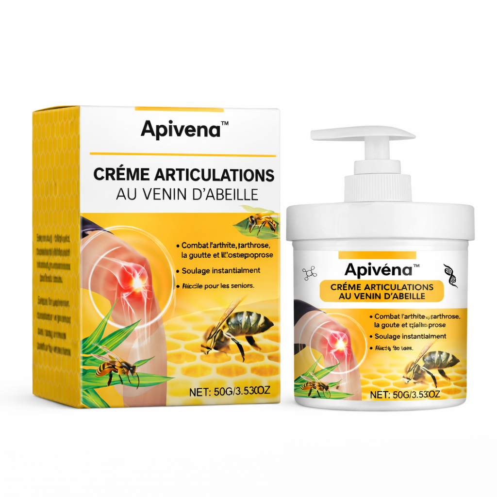 Apivena™ Crème Articulations au Venin d’Abeille | Soulagez vos douleurs articulaires et retrouvez votre mobilité !