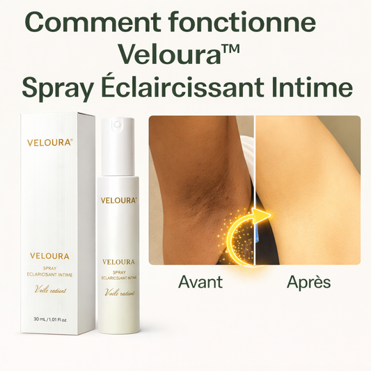 Veloura™ Spray Éclaircissant Intime | Éclaircit et unifie votre zone intime en 10 minutes !