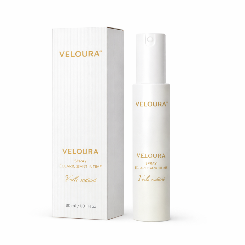 Veloura™ Spray Éclaircissant Intime | Éclaircit et unifie votre zone intime en 10 minutes !