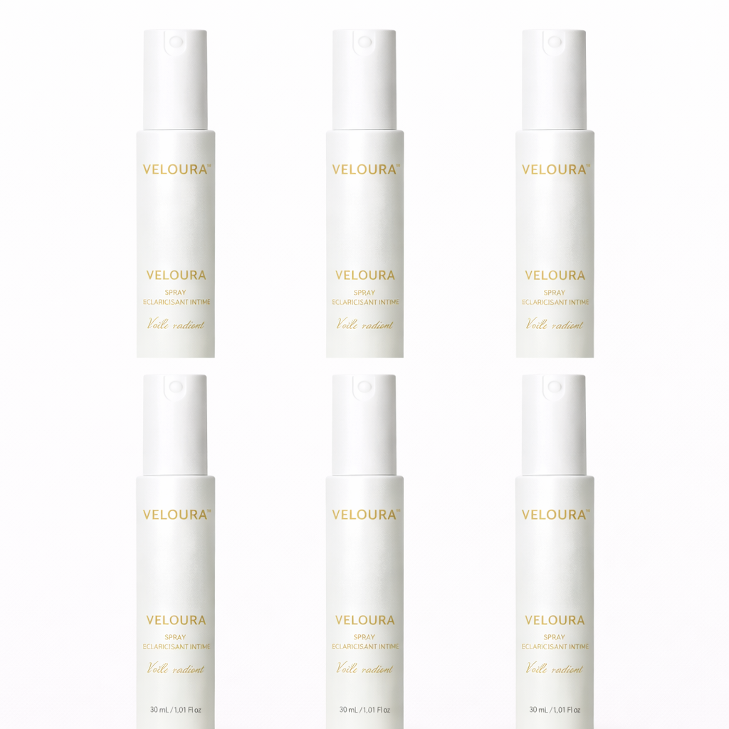 Veloura™ Spray Éclaircissant Intime | Éclaircit et unifie votre zone intime en 10 minutes !