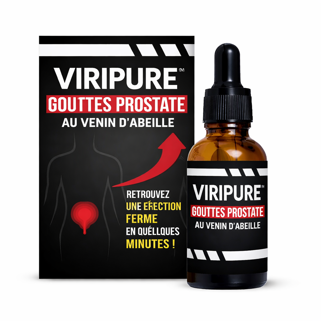ViriPure™ Gouttes Prostate au Venin d'Abeille | Retrouvez une érection ferme en quelques minutes !