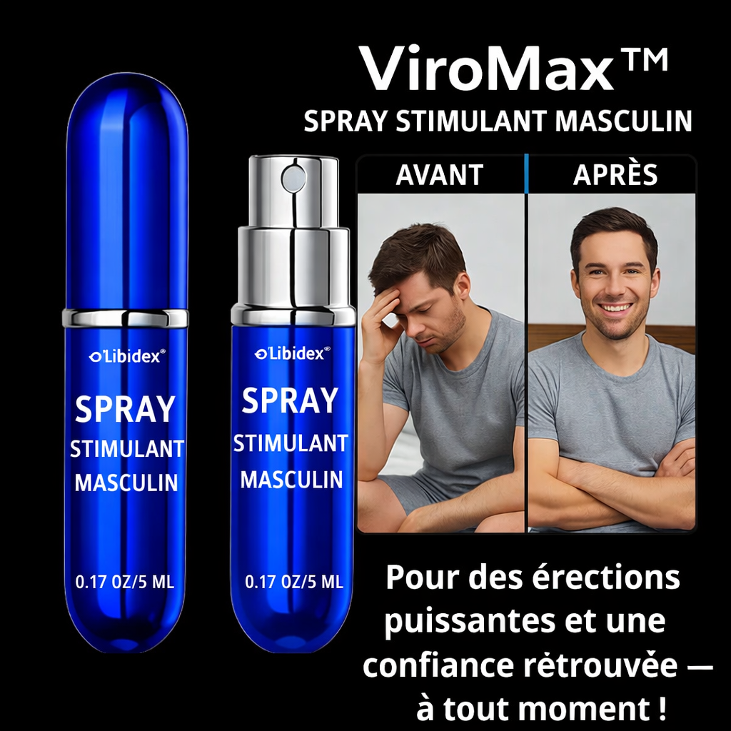 ViroMax™ Spray Stimulant Masculin | Retrouvez une érection puissante en 3 minutes !