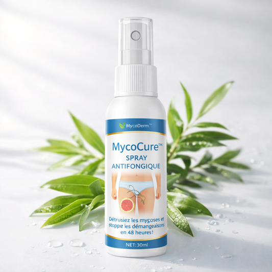 MycoCure™ Spray Antifongique | Détruisez les mycoses et stoppez les démangeaisons en 48 heures !